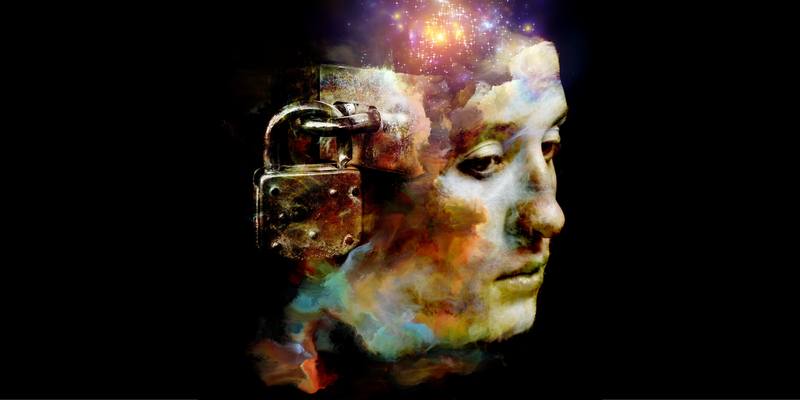 Ilustración sobre romper las cadenas del trauma